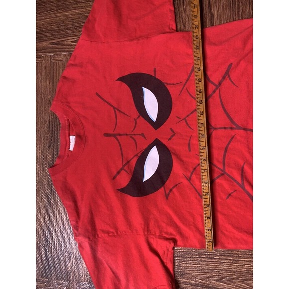 Vintage MARVEL COMICS SPIDERMAN Mask T Shirt Graphitti 2004 SIZE LARGE - Picture 9 of 9